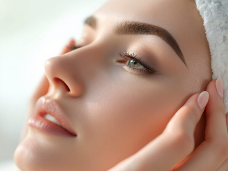 Sourcils poudrés en dégradé après une technique de shading